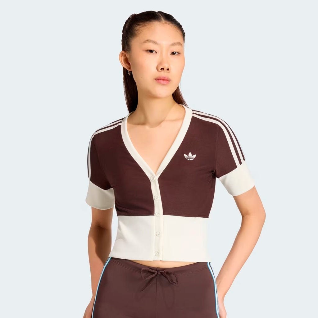 KU8120 ADIDAS APP V-NECK SHIRT FEMALE